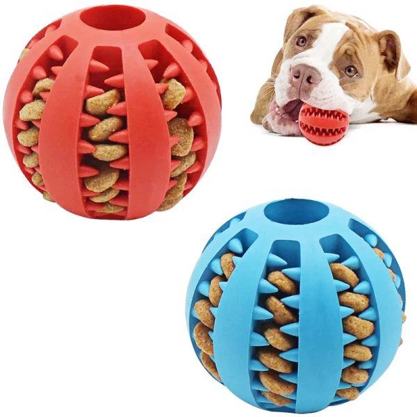 Dog Ball Toys for Small Dogs Interactive Elasticity Puppy Chew Toy Tooth Cleaning - Image 3
