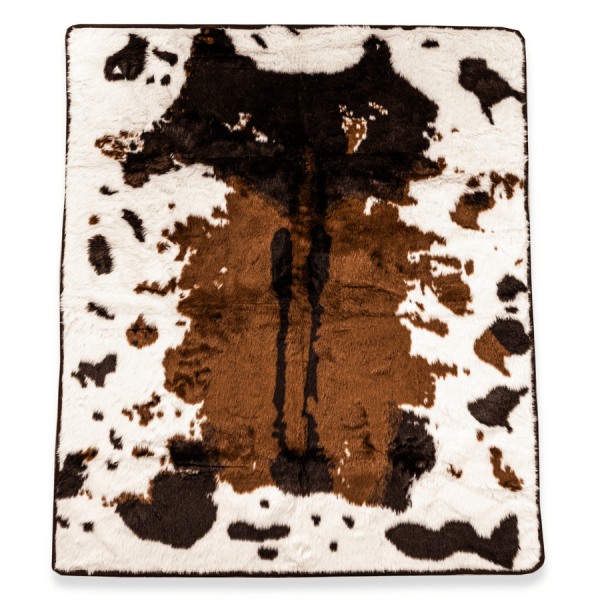 PupProtector? Waterproof Throw Blanket - Brown Faux Cowhide - Image 4