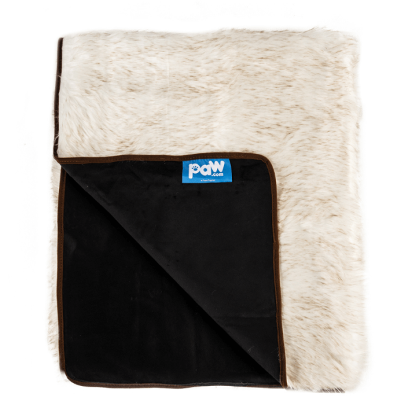 PupProtector? Waterproof Throw Blanket - White with Brown Accents - Image 6
