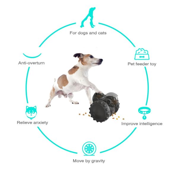 Dog Tumbler Interactive Toys Increases Pet IQ Slow Feeder Labrador French Bulldog Swing Training Food Dispenser - Image 4