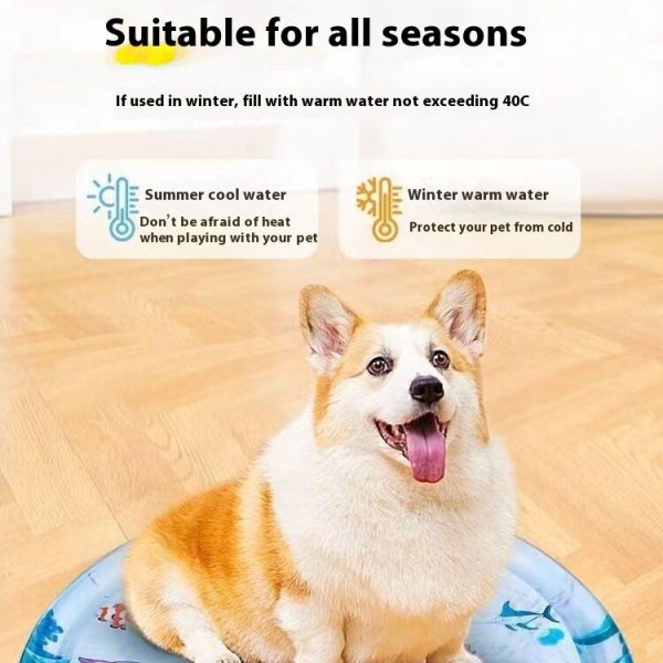 Water Bed Cushion Ice Pad Dog Sleeping Square Mat For Puppy Dogs Cats Pet Kennel Cool Cold - Image 6