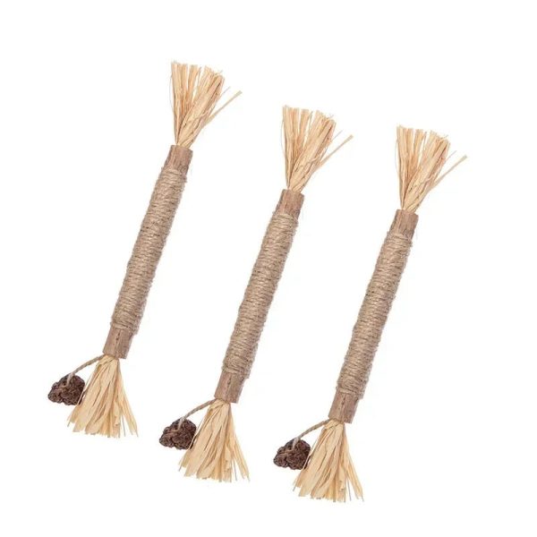 Cat Toys Cleaning Teeth Silvervine Chew Stick Pet Snacks Sticks Natural Stuff with Catnip for Kitten Catnip Teasing Chew Toys - Image 6