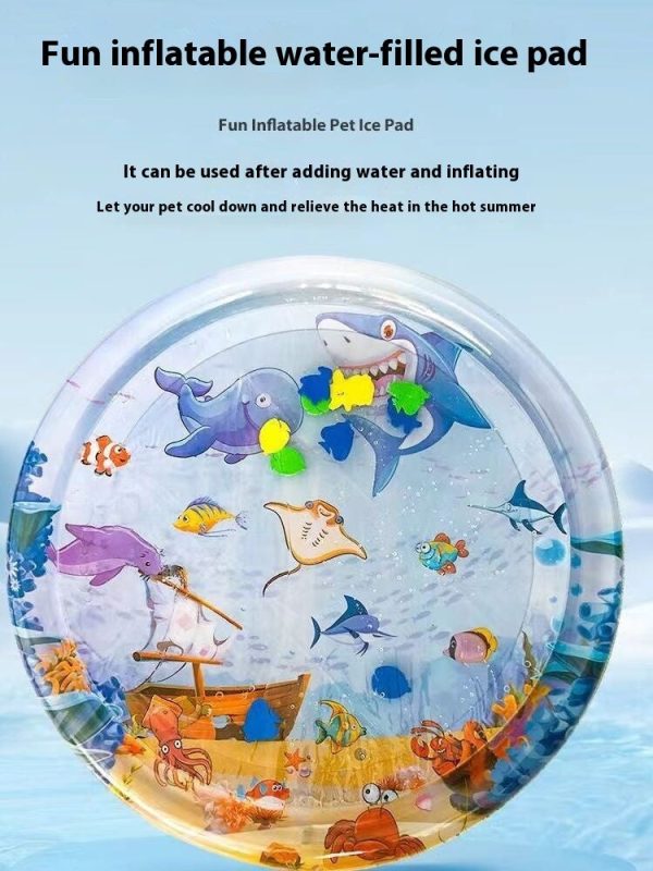 Water Bed Cushion Ice Pad Dog Sleeping Square Mat For Puppy Dogs Cats Pet Kennel Cool Cold - Image 5