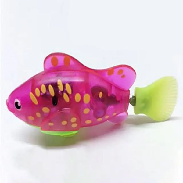Cat Interactive Electric Fish Toy. Swimming Robot Fish Toy Led Light for Cat and Dog - Image 9