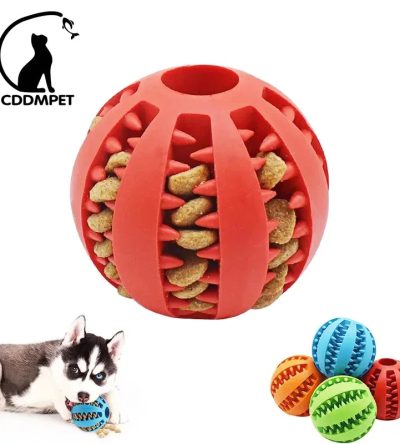 Dog Ball Toys for Small Dogs Interactive Elasticity Puppy Chew Toy Tooth Cleaning