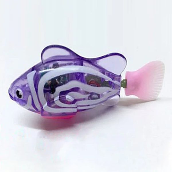 Cat Interactive Electric Fish Toy. Swimming Robot Fish Toy Led Light for Cat and Dog - Image 8
